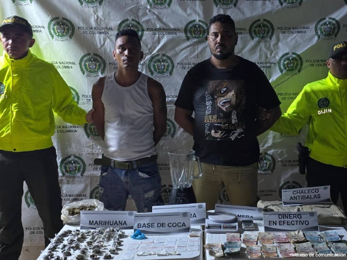 Asegurados tres hombres involucrados en el tráfico local de estupefacientes en Bolívar