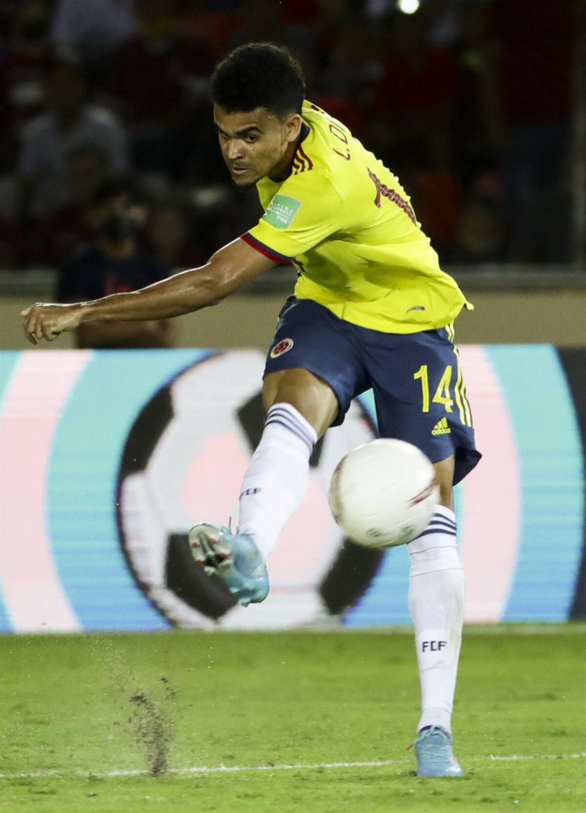 Luis Díaz fue el jugador más participativo en ataque de la Selección Colombia en el primer tiempo.
