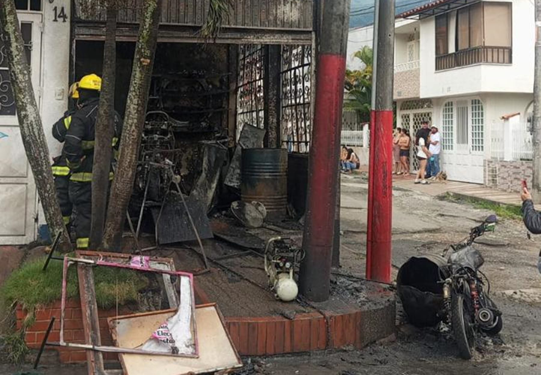Incendio barrio Parrales Ibagué