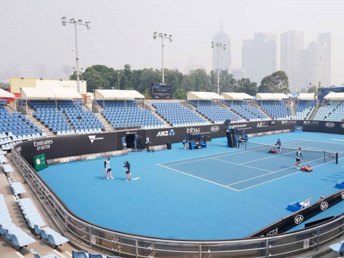 Suspenden entrenamientos del Open de Australia por incendios