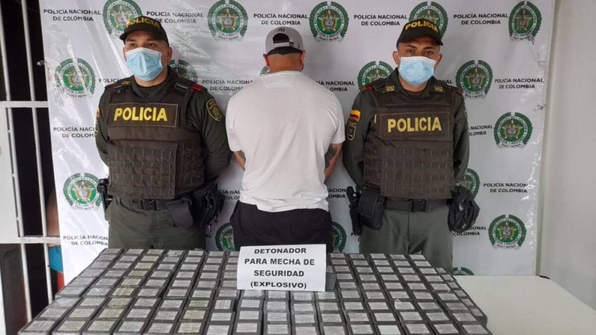 Interceptado cargamento de 30 mil detonadores para mechas de seguridad