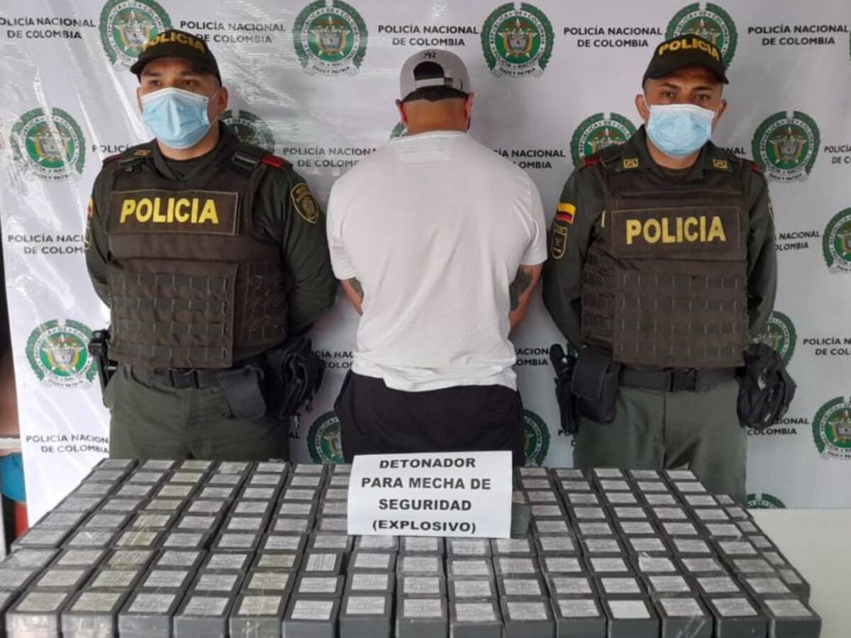 Interceptado cargamento de 30 mil detonadores para mechas de seguridad