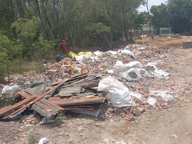 Escombros en Cúcuta. Foto: Veolia Oriente.