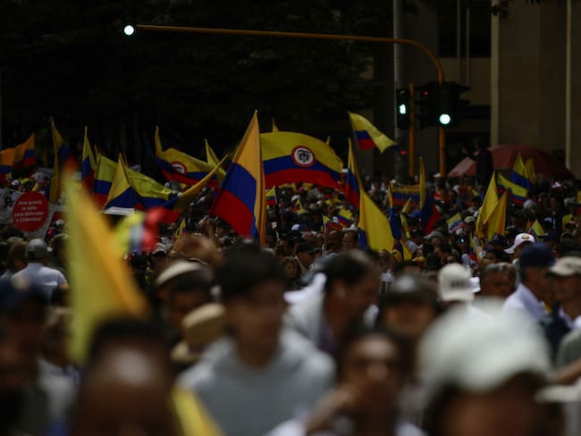 Marchas en contra del Gobierno del presidente Gustavo Petro en Colombia. Junio 20 de 2023. Foto: Juancho Torres/Anadolu Agency via Getty Images.