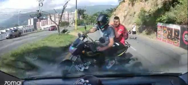 En video quedó registrado fuerte accidente