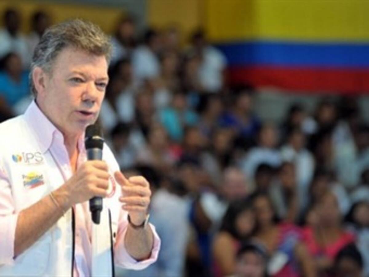 “En unas semanas iniciará el proceso de paz", dice Santos