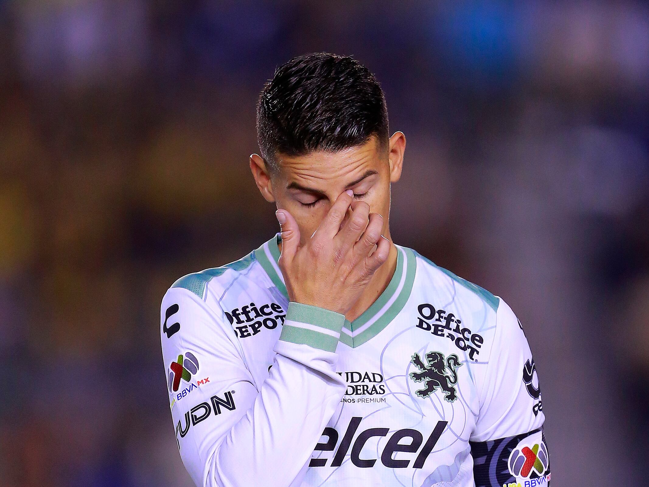James Rodríguez en la previa del duelo ante el América. (Photo by Mauricio Salas/Jam Media/Getty Images)