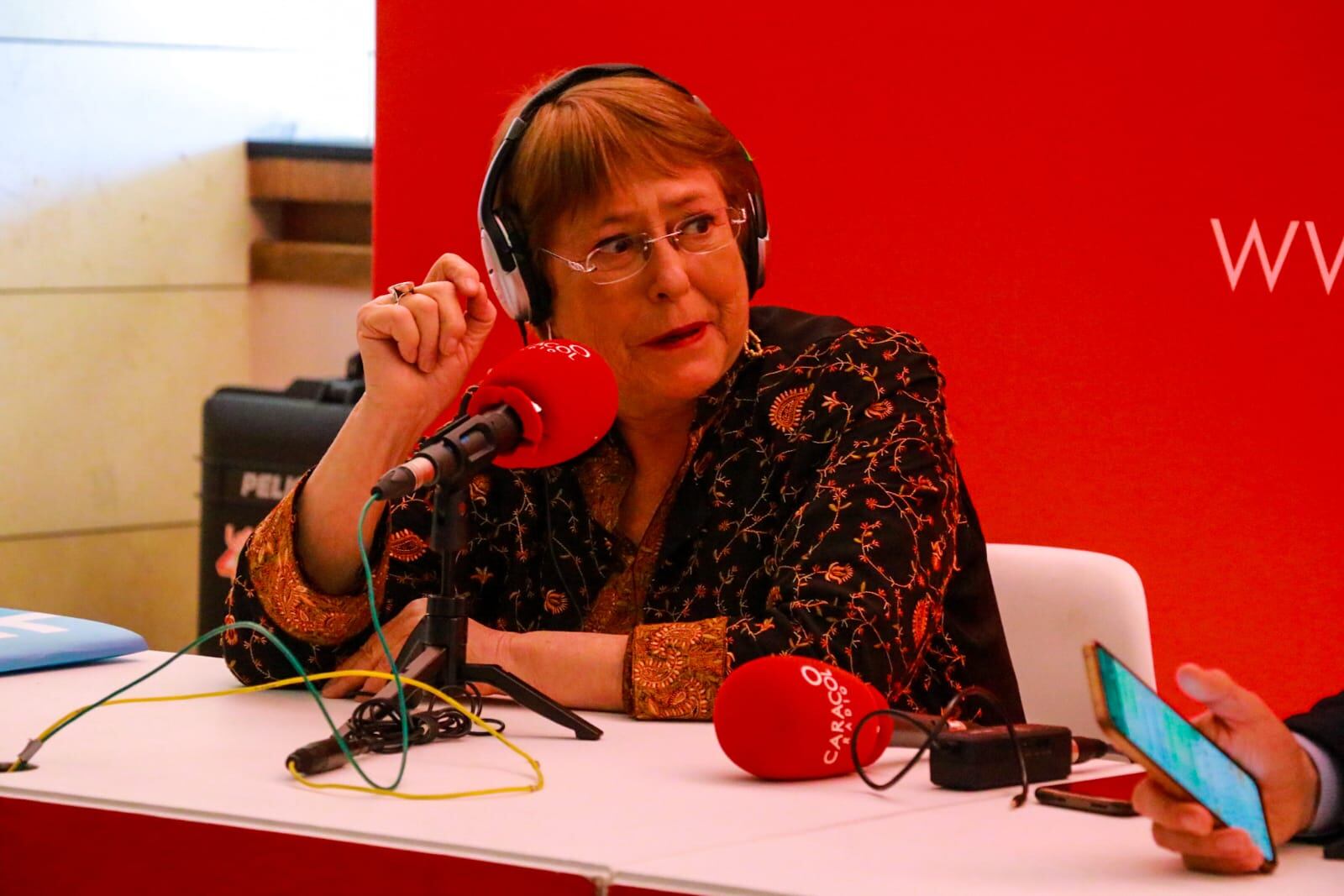 Michelle Bachelet en la Cumbre Mujeres Electas 2024 – 2027. / Foto: Caracol Radio