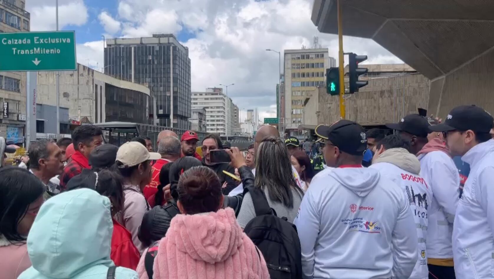 Manifestaciones en el centro de la ciudad