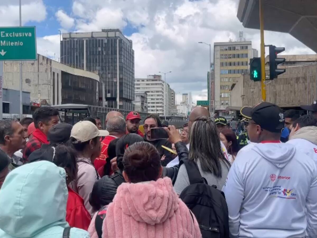 Protestas en el centro de la ciudad generan bloqueos