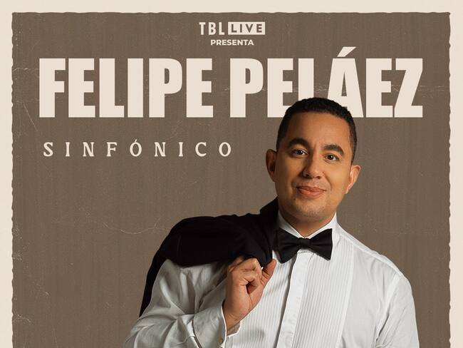 Felipe Peláez cantara con orquesta sinfónica en el Movistar Arena de Bogotá