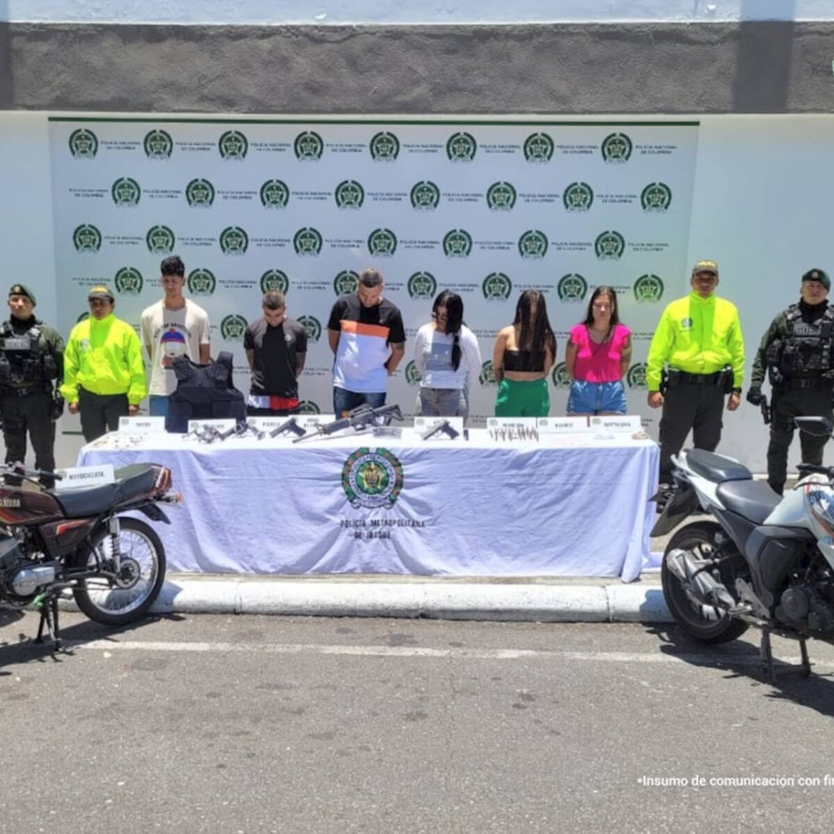 En Ibagué sorprenden a banda delincuencial con poderoso arsenal
