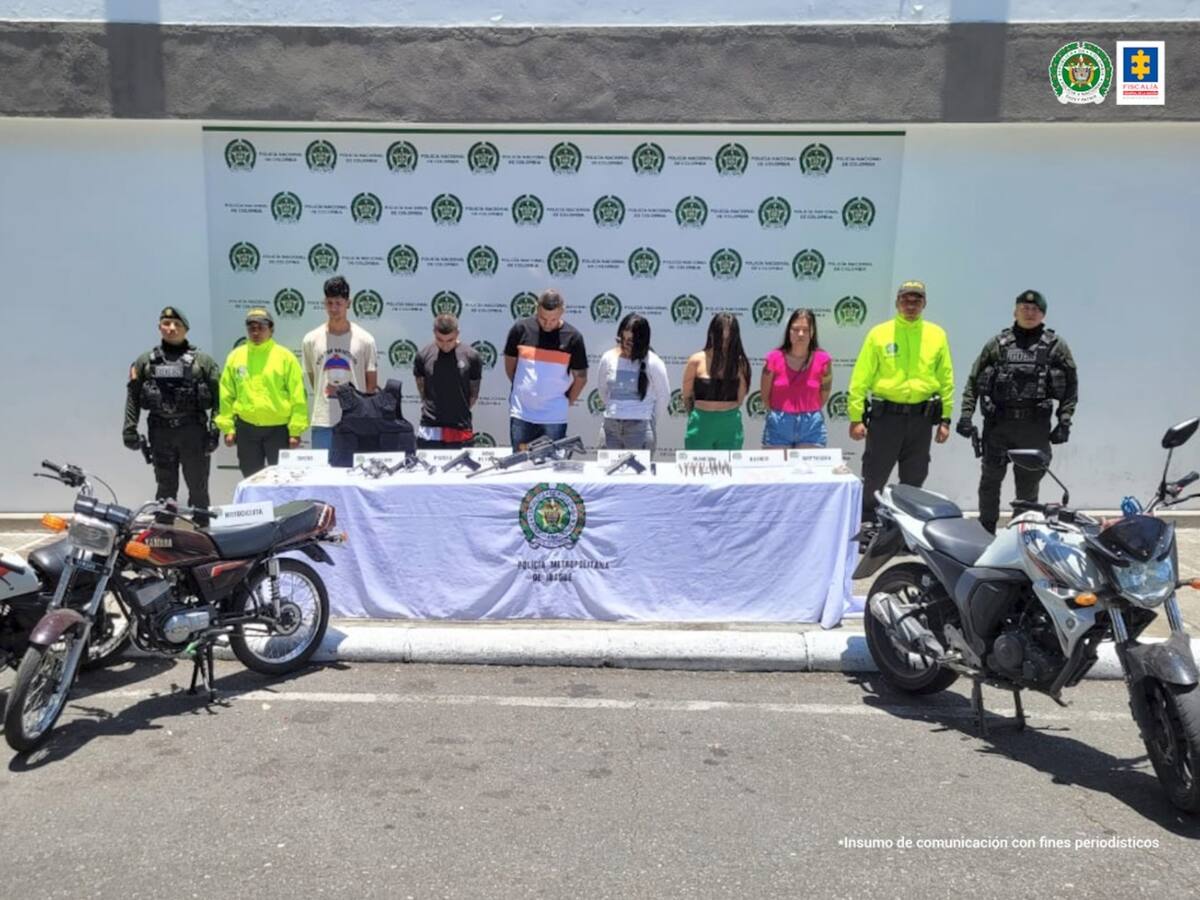 En Ibagué sorprenden a banda delincuencial con poderoso arsenal