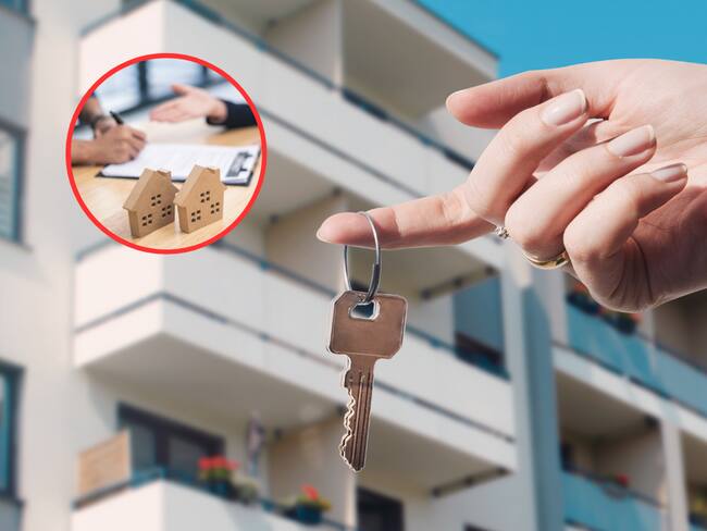 Persona sosteniendo las llaves de una vivienda (Foto vía Getty Images)