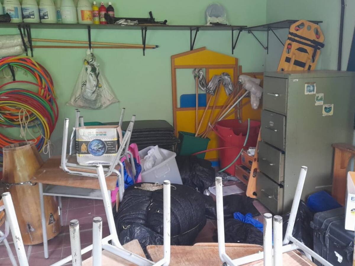 En Barbosa robaron una escuela rural, se llevaron de todo