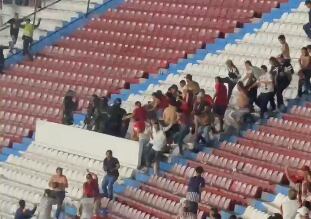 Momentos de disturbios. Foto: cortesía.