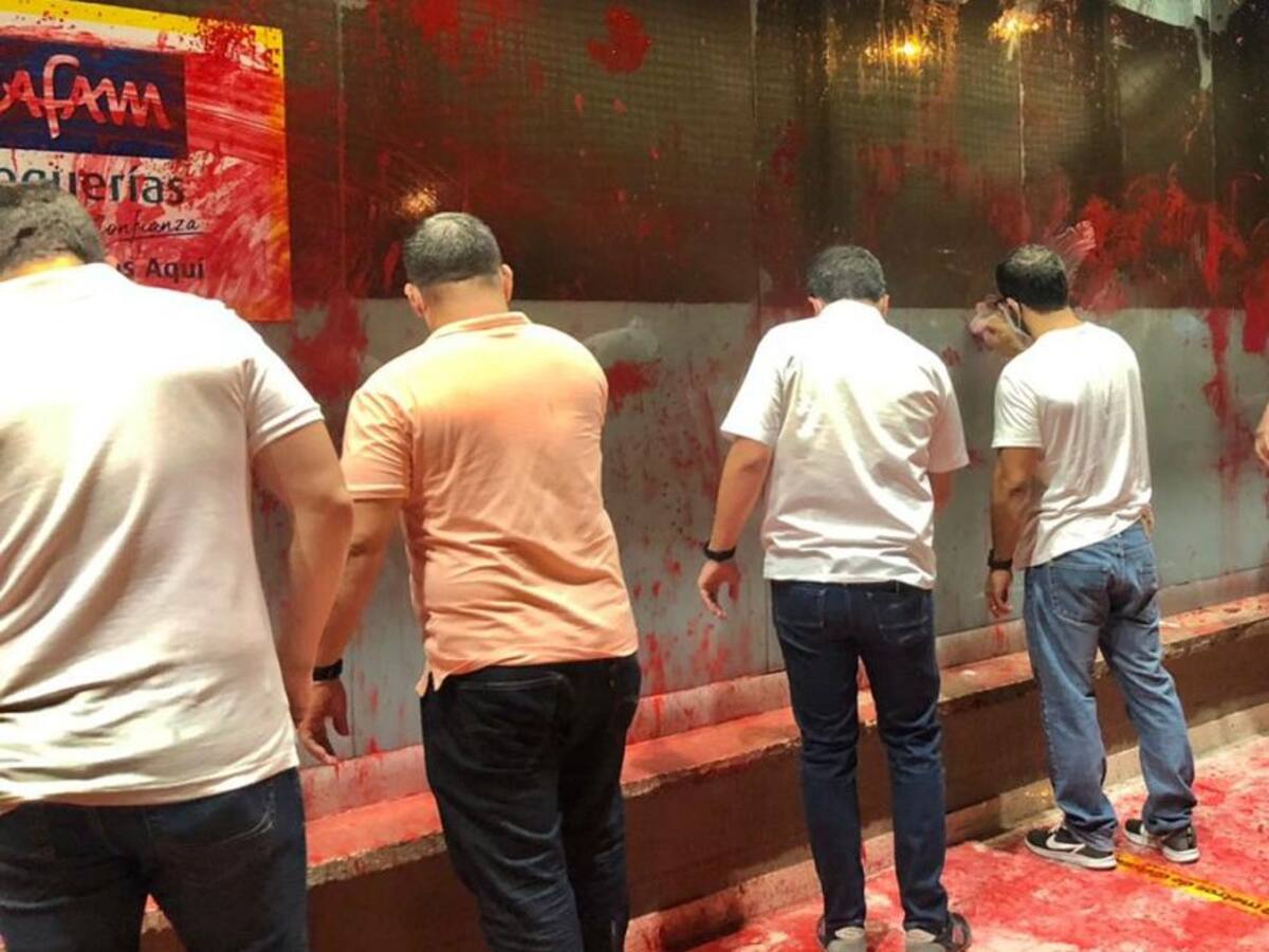 Rechazan los daños que dejó la marcha 'Marcha Ensangrentada' en Montería