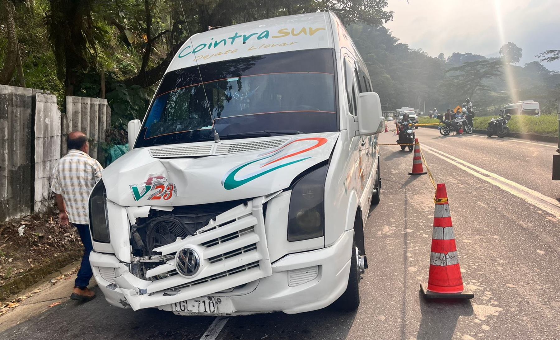 Accidente de tránsito en la variante de Ibagué