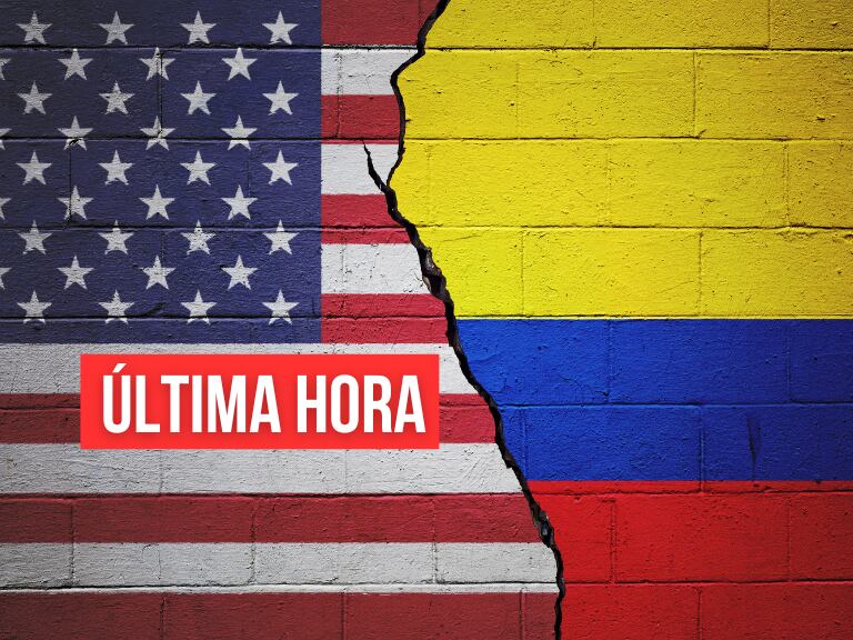 Bandera de Estados Unidos y Colombia / Última Hora Colombia (Getty images)