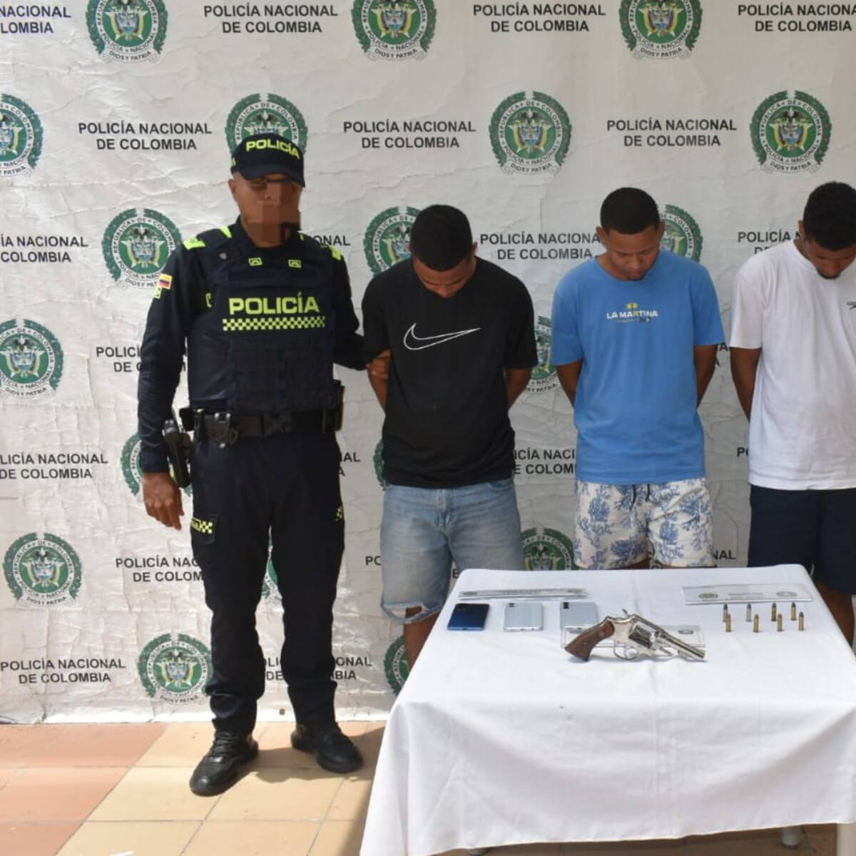 ‘Elio’, ‘Junior’ y ‘Breyner’: los tres capturados con armas ilegales en Cartagena