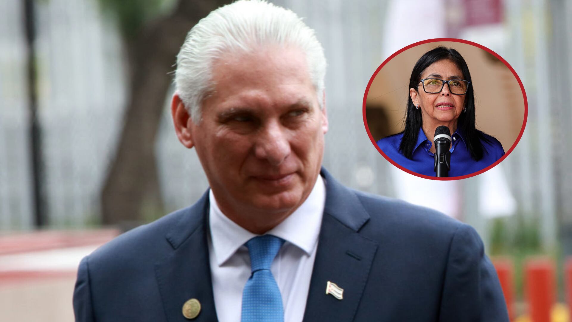 Miguel Diaz-Canel, presidente de Cuba, presidenta encargada de Venezuela, Delcy Rodríguez. I Foto: Jose Luis Torales/NurPhoto via Getty Images/Jesus Vargas/Getty Images