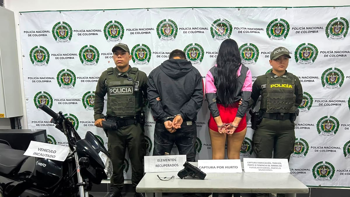 Pareja en Cúcuta usaba un arma de fuego de juguete para robar a sus víctimas