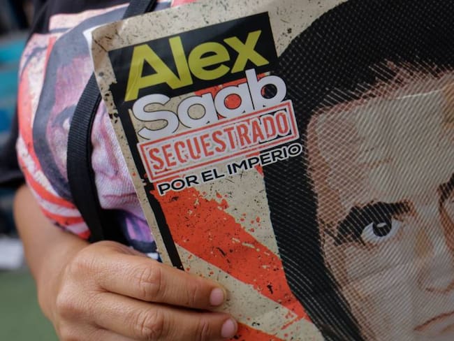 Protestas en Venezuela en rechazo a la detención de Alex Saab en Estados Unidos. Foto: Getty