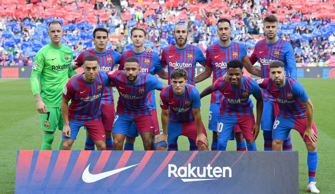La nómina titular del Barcelona en el Clásico frente al Real Madrid.