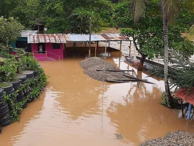 Inundados amanecieron dos Corregimientos de Puerto Triunfo, Antioquia