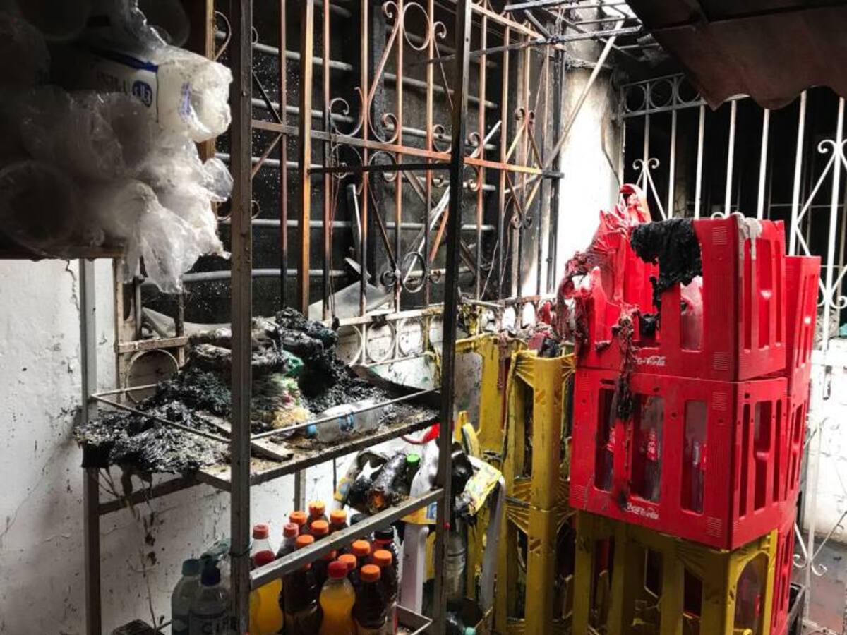 Una persona afectada por incendio en el sur de Cartagena