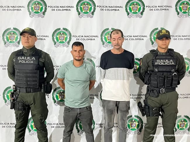 A la cárcel dos hombres en Ábrego señalados extorsionar a comerciantes. / Foto: Fiscalía.