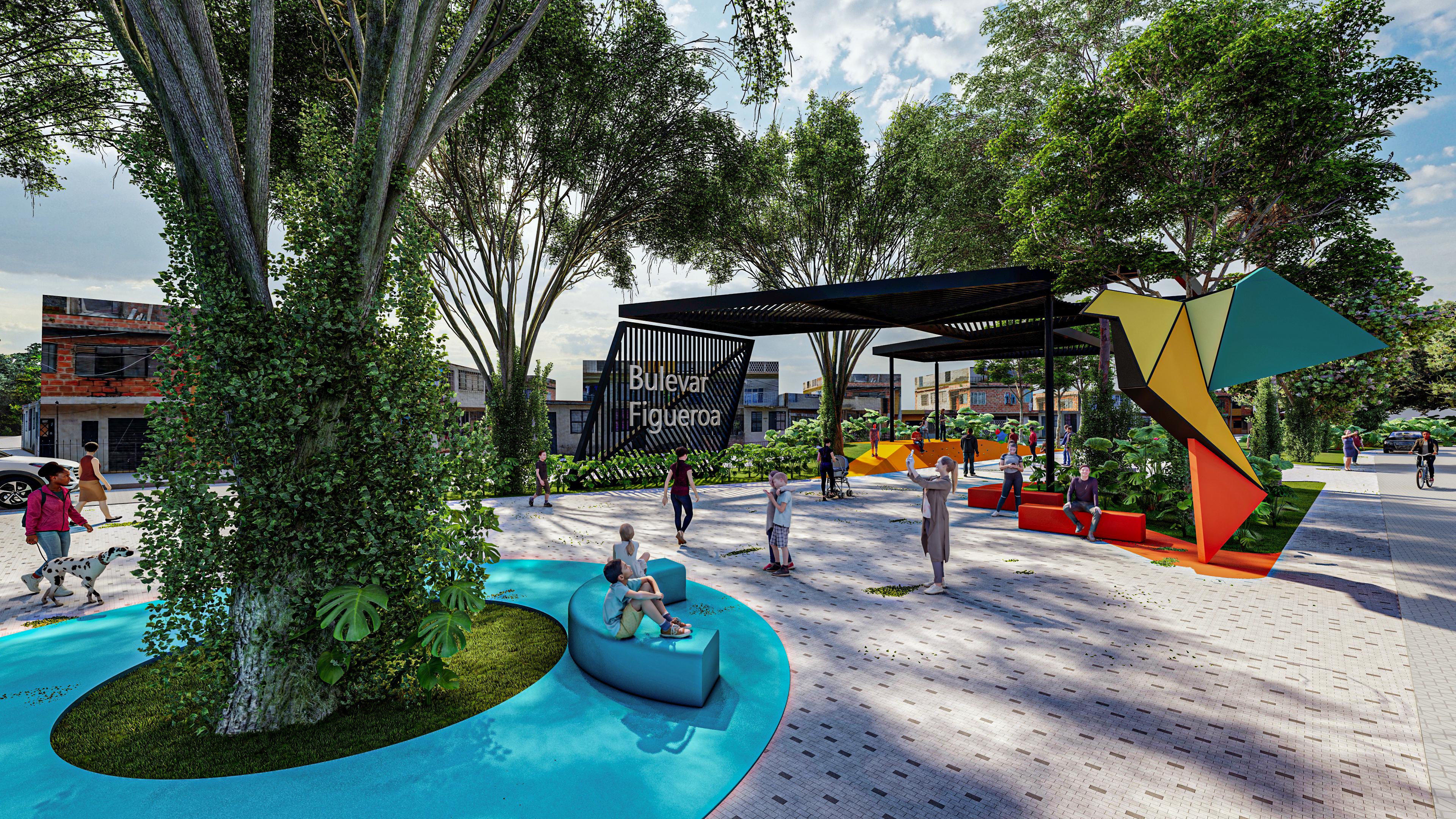 Proyecto del Bulevar Figueroa / Foto: Alcaldía de Cali