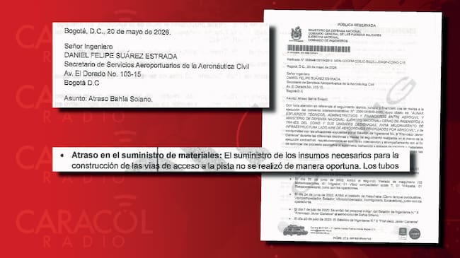 Los oficios del Comando de Ingenieros del Ejército a la Aerocivil.
