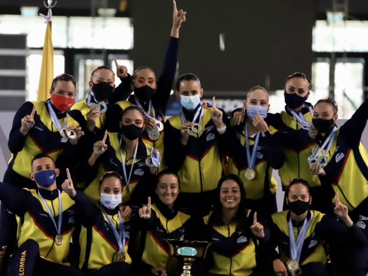 Colombia, campeona del Sudamericano de Natación Artística