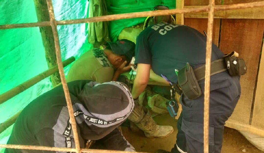 Atención a mineros intoxicados.