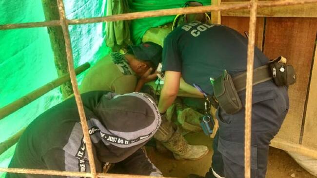 Atención a mineros intoxicados.