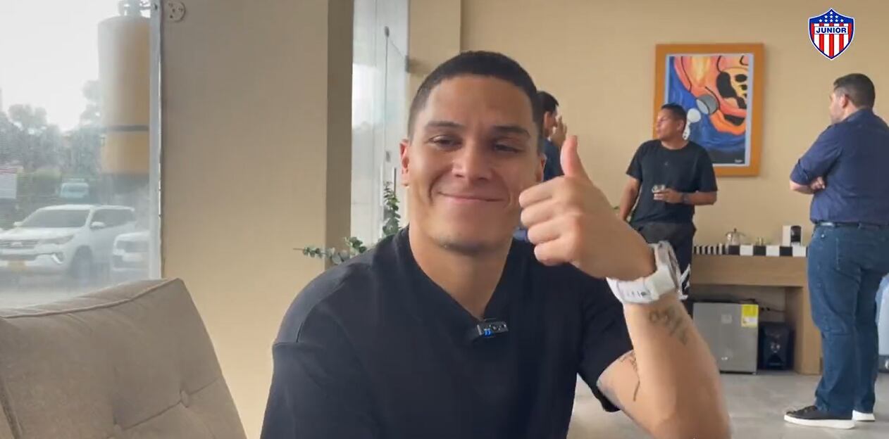 Juan Fernando Quintero, volante del Junior / Twitter: @JuniorClubSA