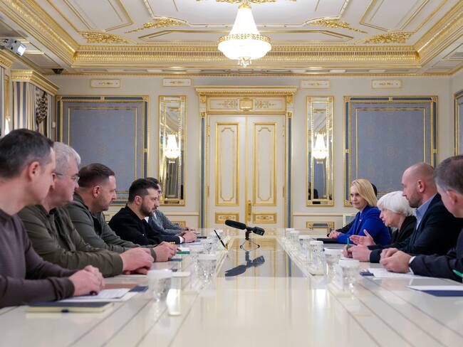 La Secretaria del Tesoro de EE.UU. viaja de sorpresa a Ucrania. Foto: @SecYellen