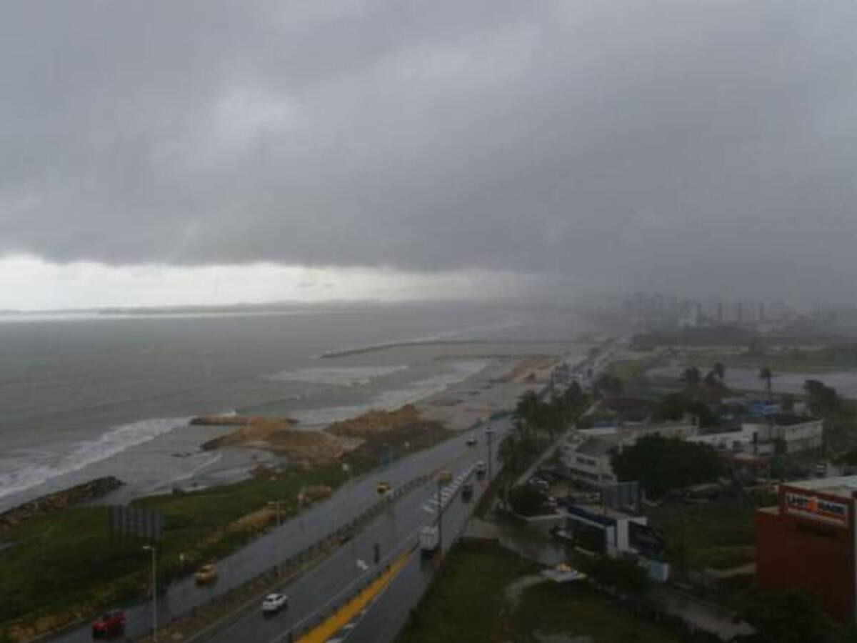 222 milímetros de lluvia registró Cartagena durante coletazo de Mathew