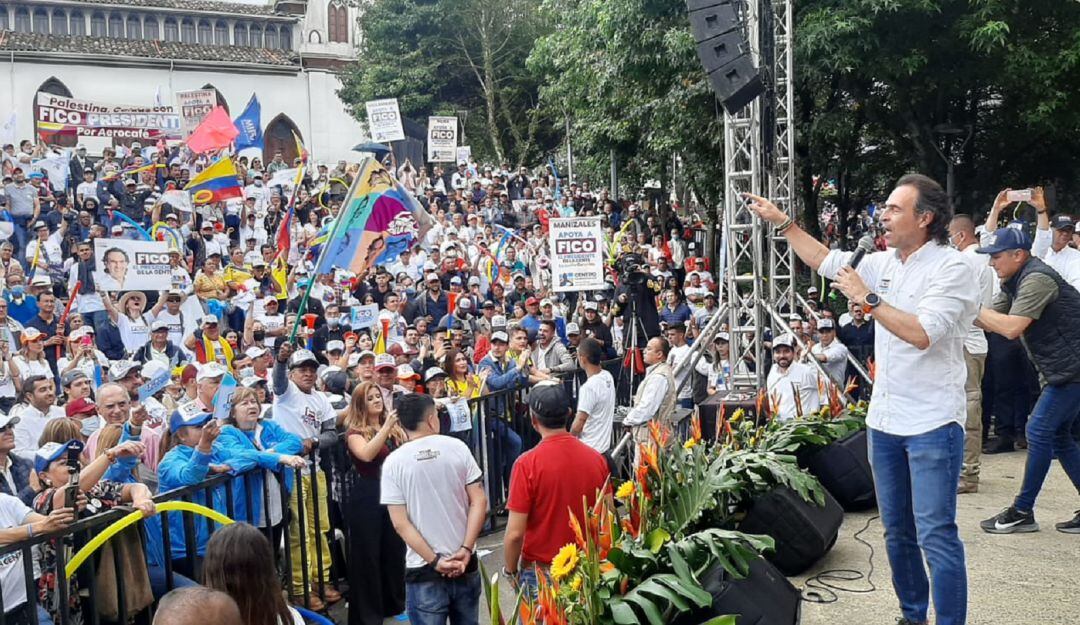 Candidato presidencial Federico Gutiérrez en Manizales