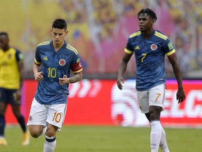 Críticas a James Rodríguez por no hablar tras derrota de Colombia ante Ecuador . Foto: Getty Images