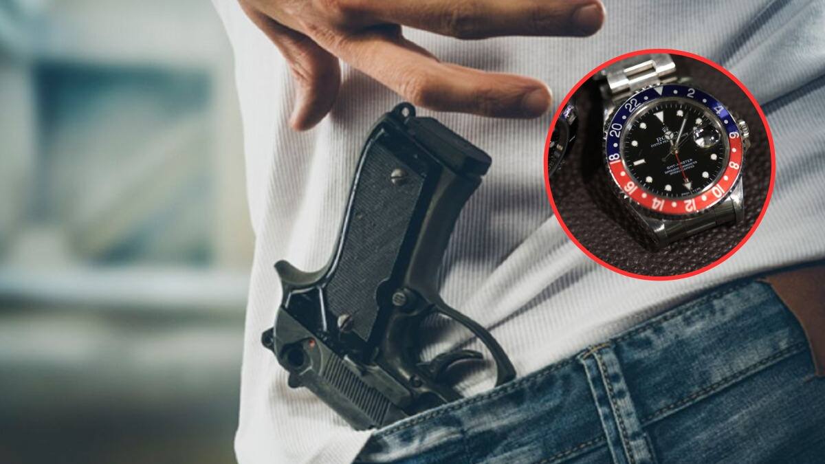A mano armada roban reloj Rolex a una persona en centro comercial del norte de Bogotá
