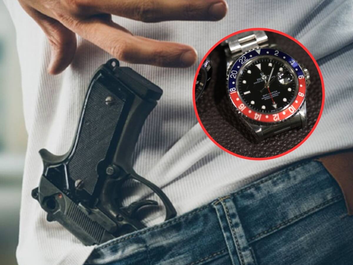 A mano armada roban reloj Rolex a una persona en centro comercial del norte de Bogotá