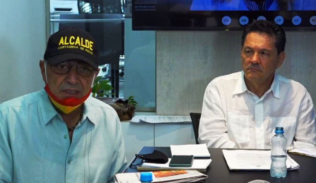 William Dau y su abogado Gustavo Quintero