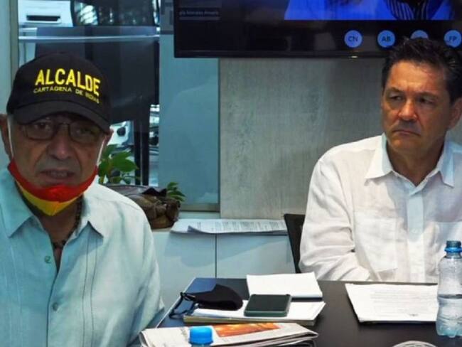 William Dau y su abogado Gustavo Quintero