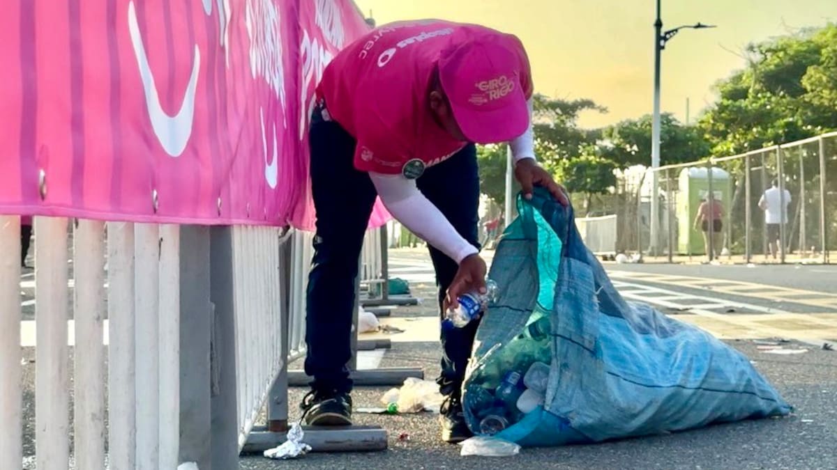 Casi una tonelada de residuos reciclables se recuperó en el Giro de Rigo 2025 en Barranquilla