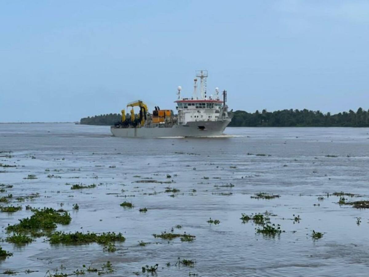 Draga Taccola inician trabajos en canal de acceso al Puerto de Barranquilla