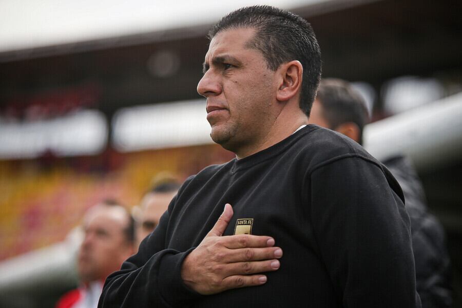Francisco López, entrenador de Independiente Santa Fe 2025 / Oficial de Colprensa.