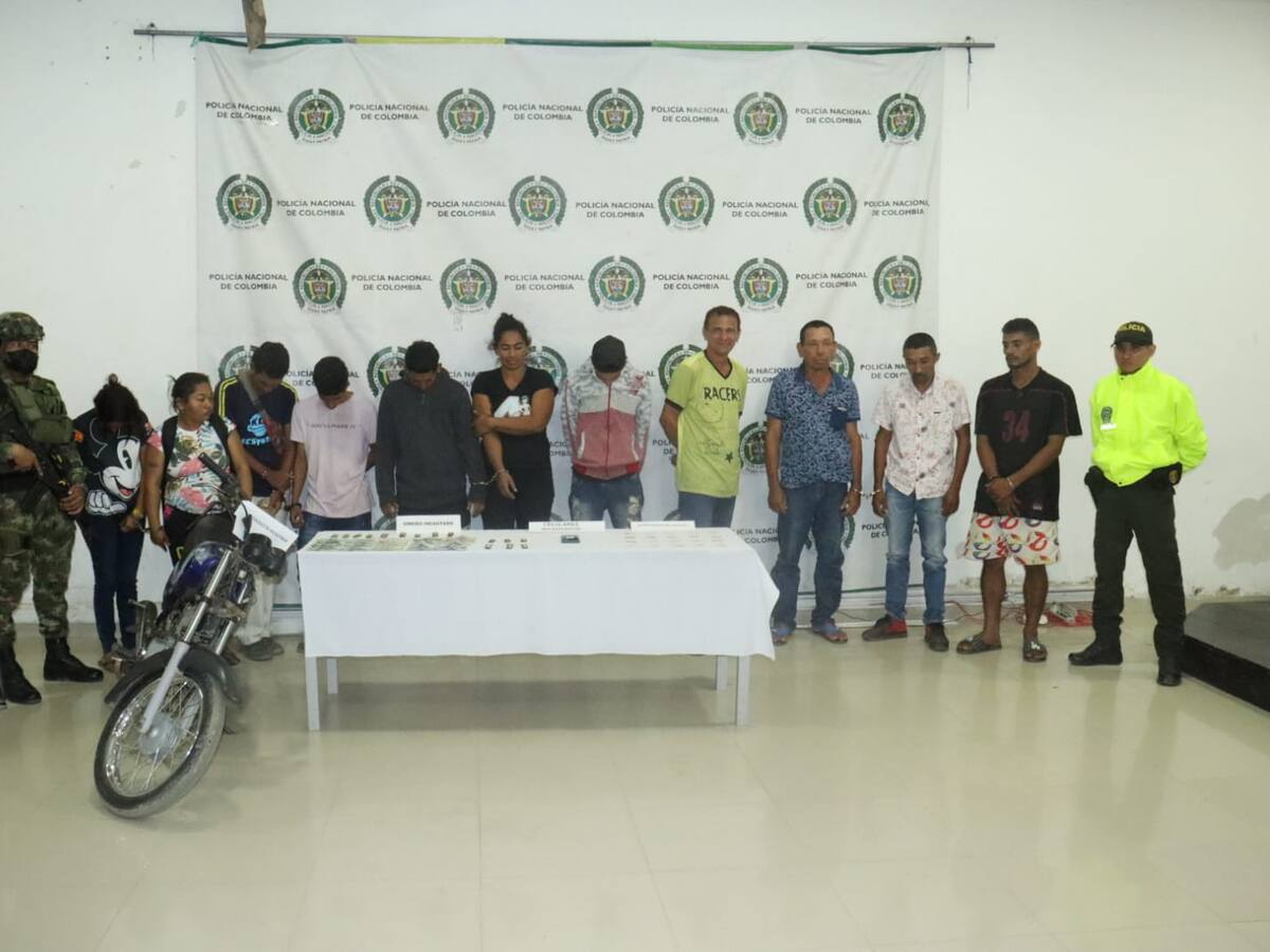 Capturan en Montería a 10 integrantes del grupo delincuencial Némesis