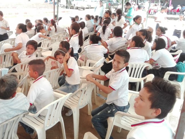 Estudiantes en colegios públicos en Norte de Santander